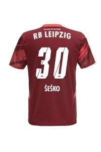 Fotbalové Dres RB Leipzig Benjamin Sesko #30 Venkovní Oblečení 2024-25 Krátký Rukáv